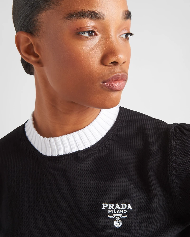 Cotton crew-neck sweater