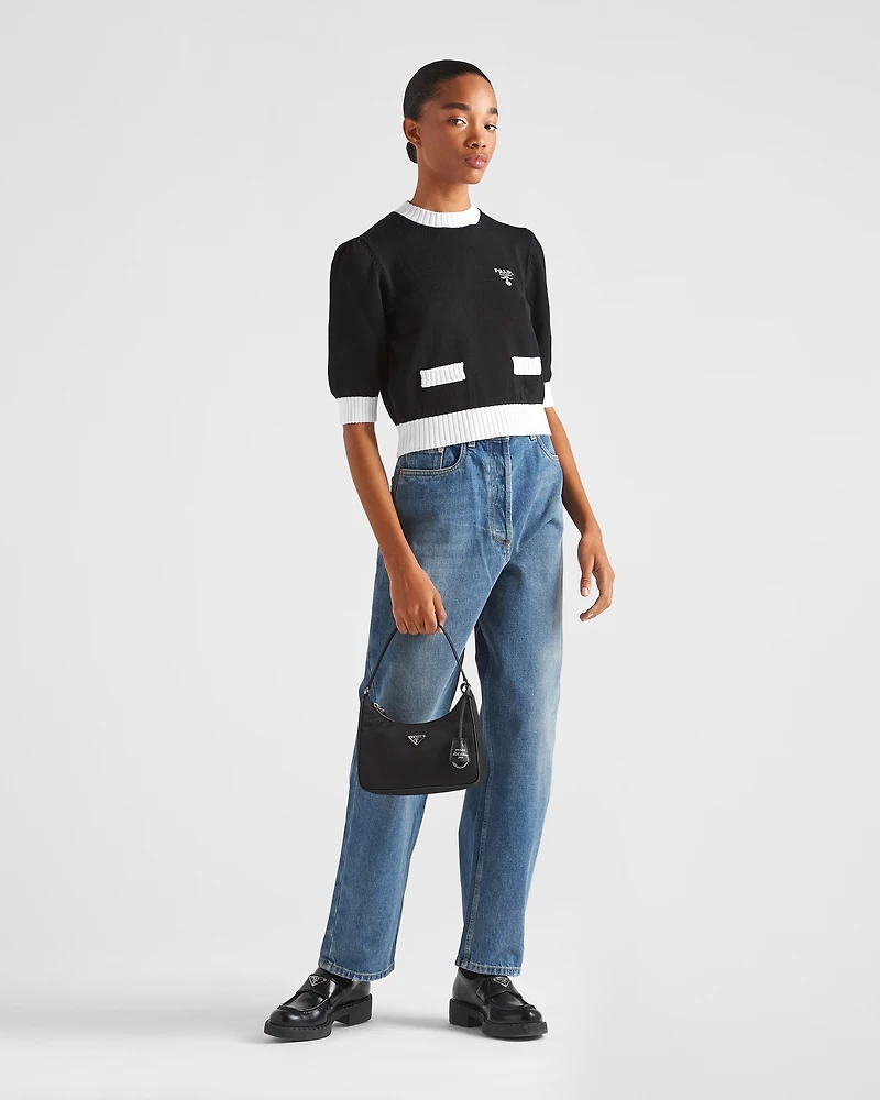 Cotton crew-neck sweater