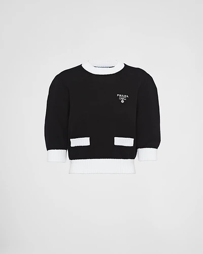 Cotton crew-neck sweater