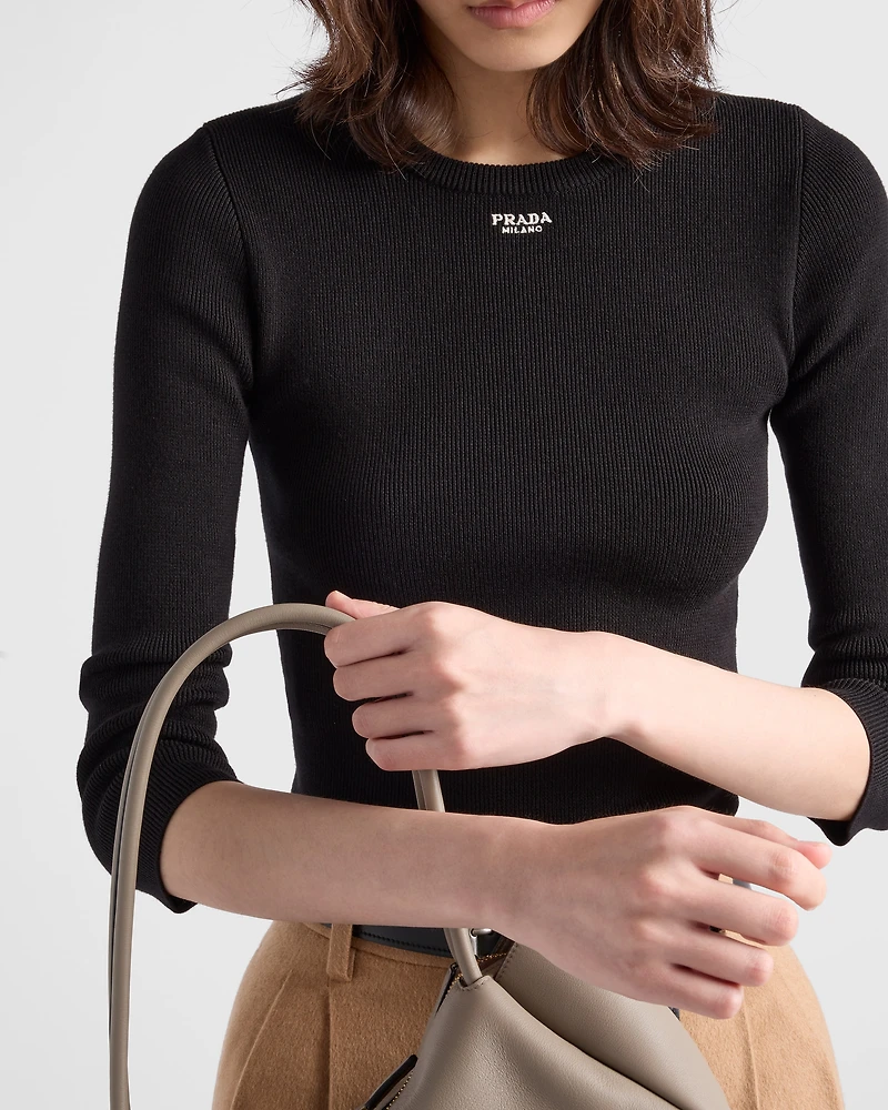 Cotton crew-neck sweater
