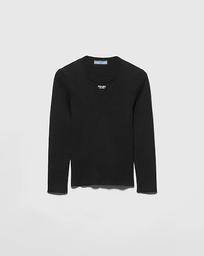 Cotton crew-neck sweater