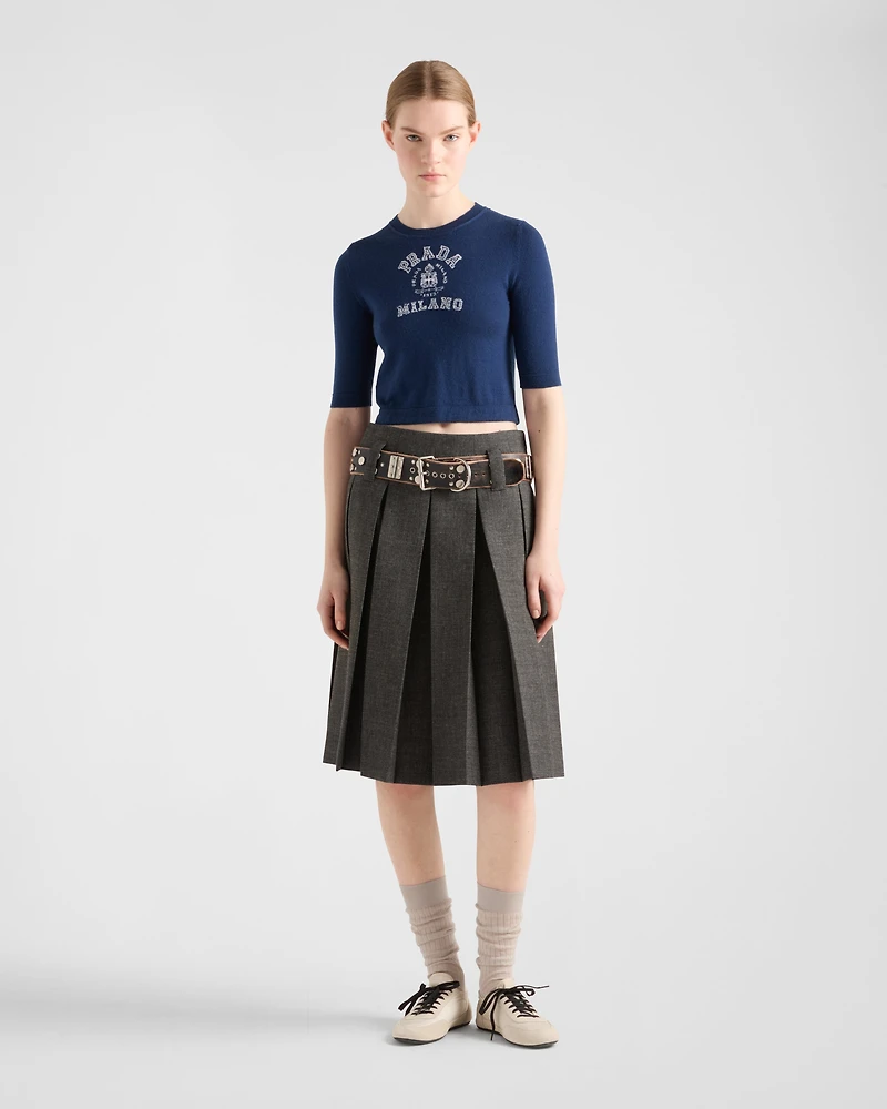 Cashmere intarsia sweater