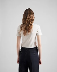 Cashmere intarsia T-shirt