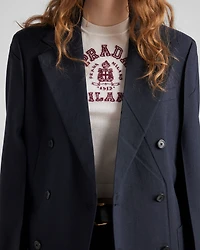 Cashmere intarsia T-shirt