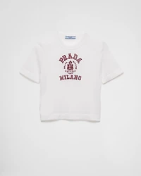 Cashmere intarsia T-shirt