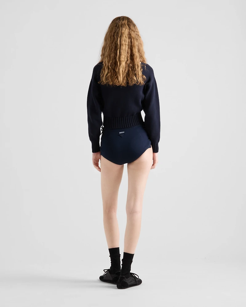 Cotton boat neck sweater
