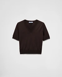 V-neck wool sweater