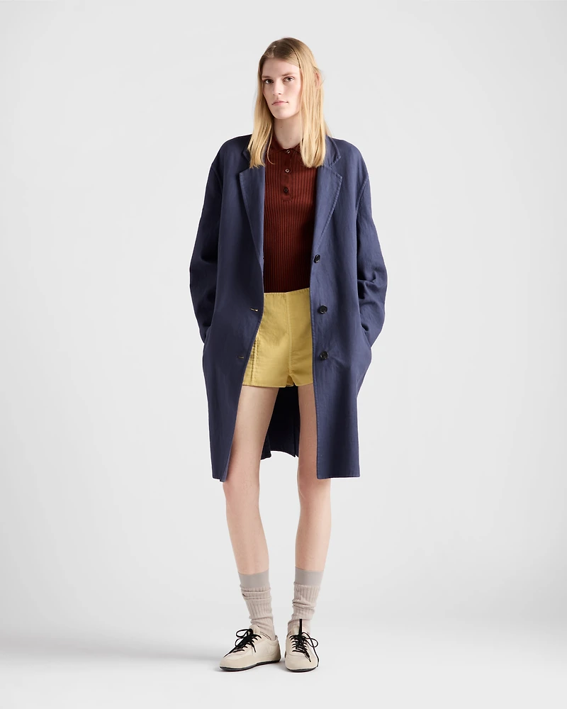 Cotton polo sweater