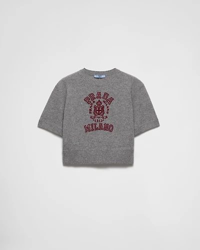 Wool and cashmere intarsia sweater