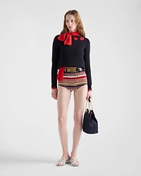 Cotton boat neck sweater