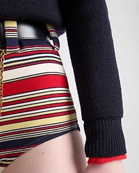 Cotton boat neck sweater
