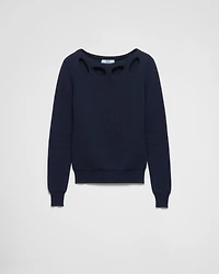 Cotton boat neck sweater
