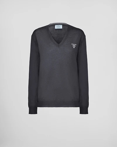 Cashmere V-neck sweater