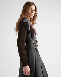 V-neck cashmere sweater