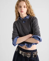 Wool crew-neck sweater