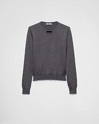 Wool crew-neck sweater