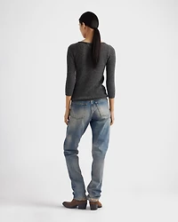 V-neck cashmere sweater