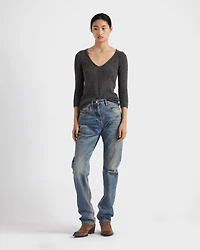 V-neck cashmere sweater
