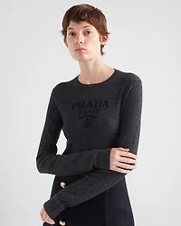 Superfine wool crew-neck sweater