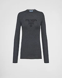 Superfine wool crew-neck sweater
