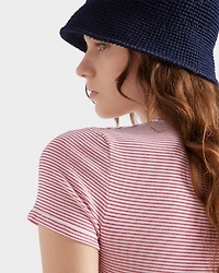 Striped crew-neck sweater
