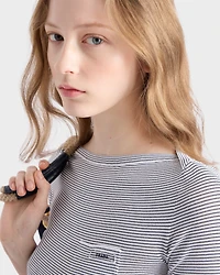 Viscose boat neck sweater