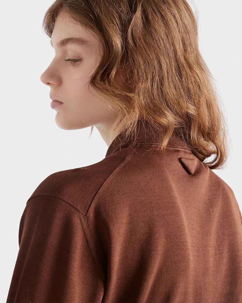Cotton polo sweater