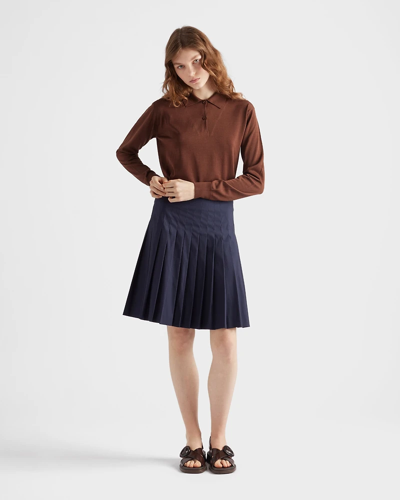 Cotton polo sweater