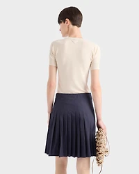 Silk and cotton crew-neck sweater