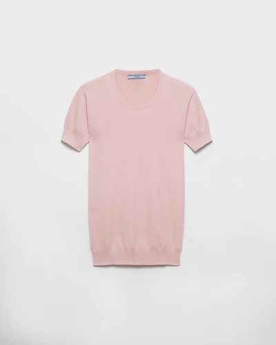 Silk and cotton crew-neck sweater