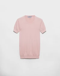 Silk and cotton crew-neck sweater