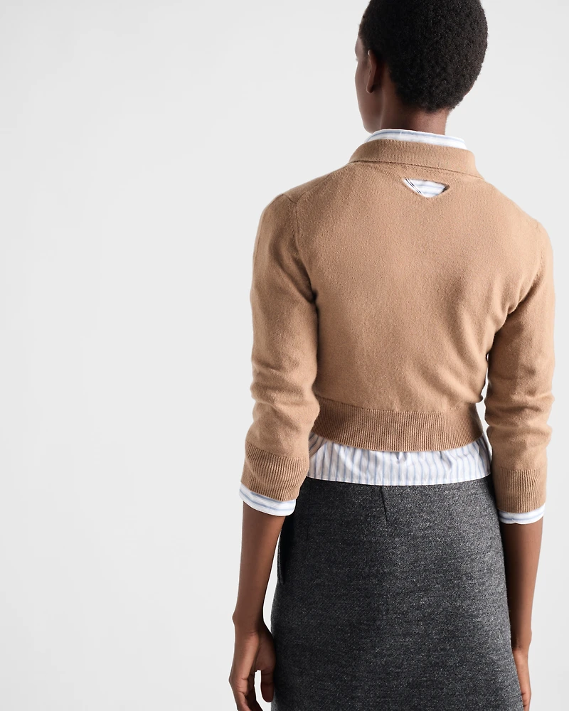 Cashmere polo sweater