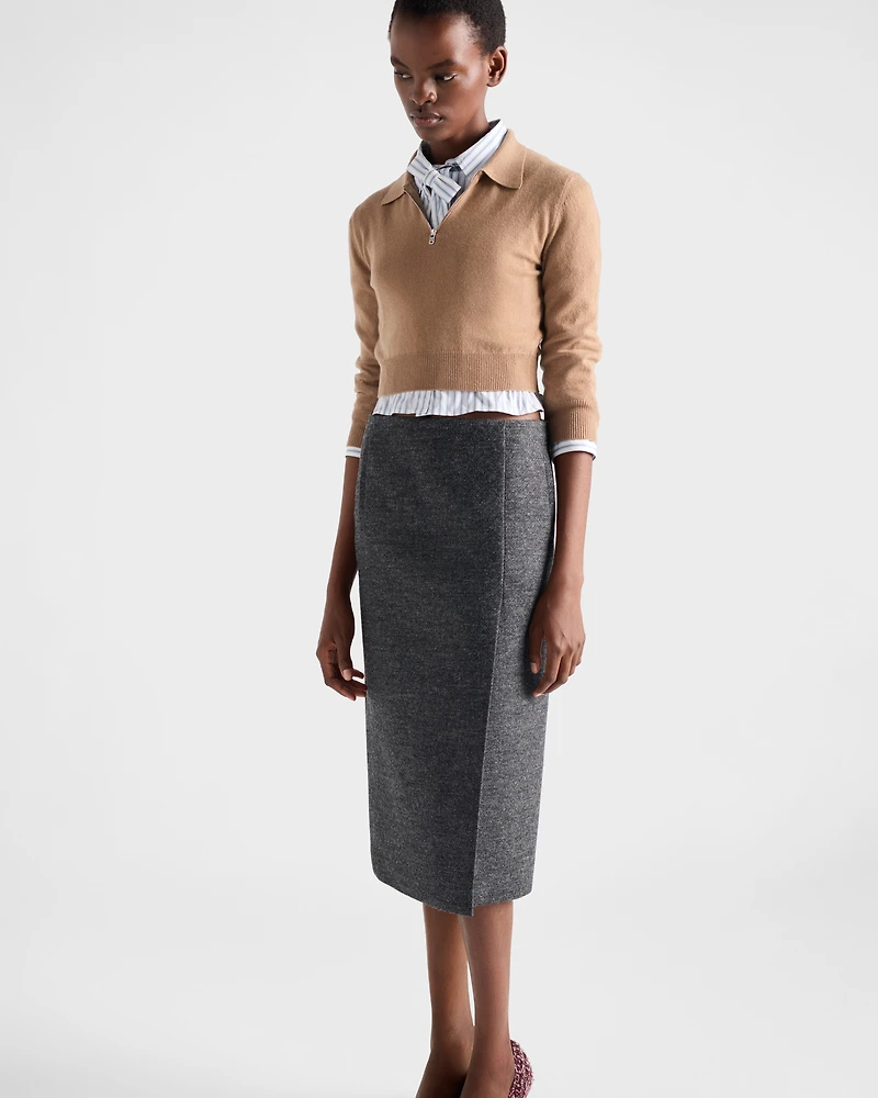 Cashmere polo sweater