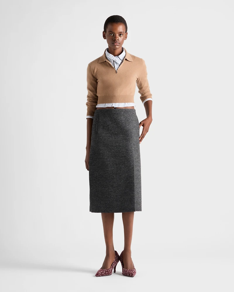Cashmere polo sweater