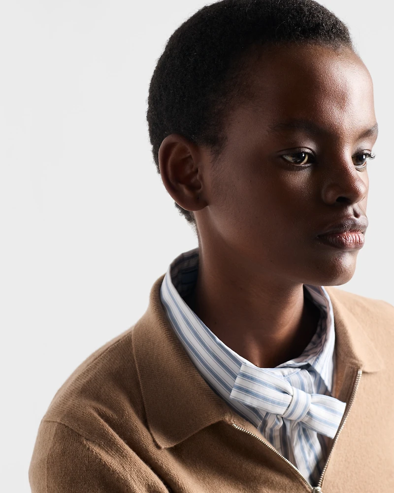Cashmere polo sweater