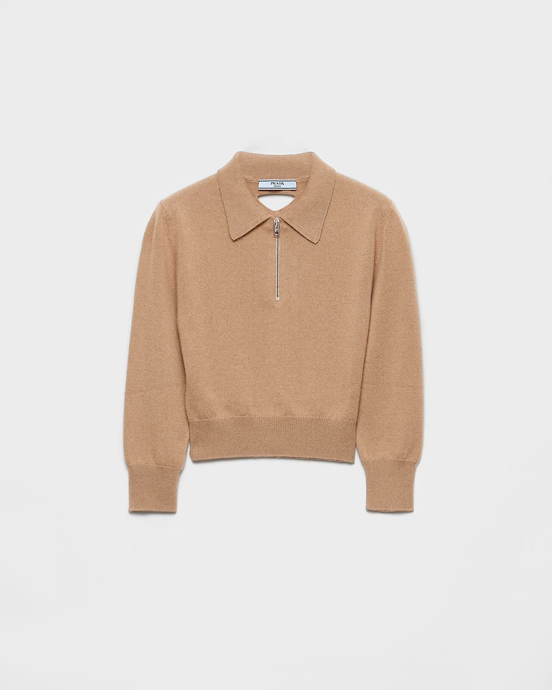 Cashmere polo sweater