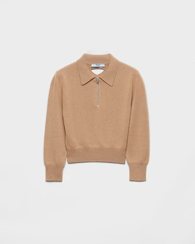 Cashmere polo sweater