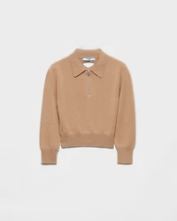 Cashmere polo sweater