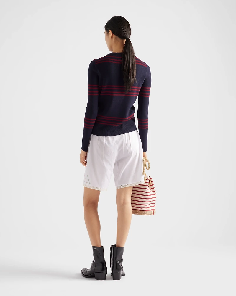Wool crew-neck sweater