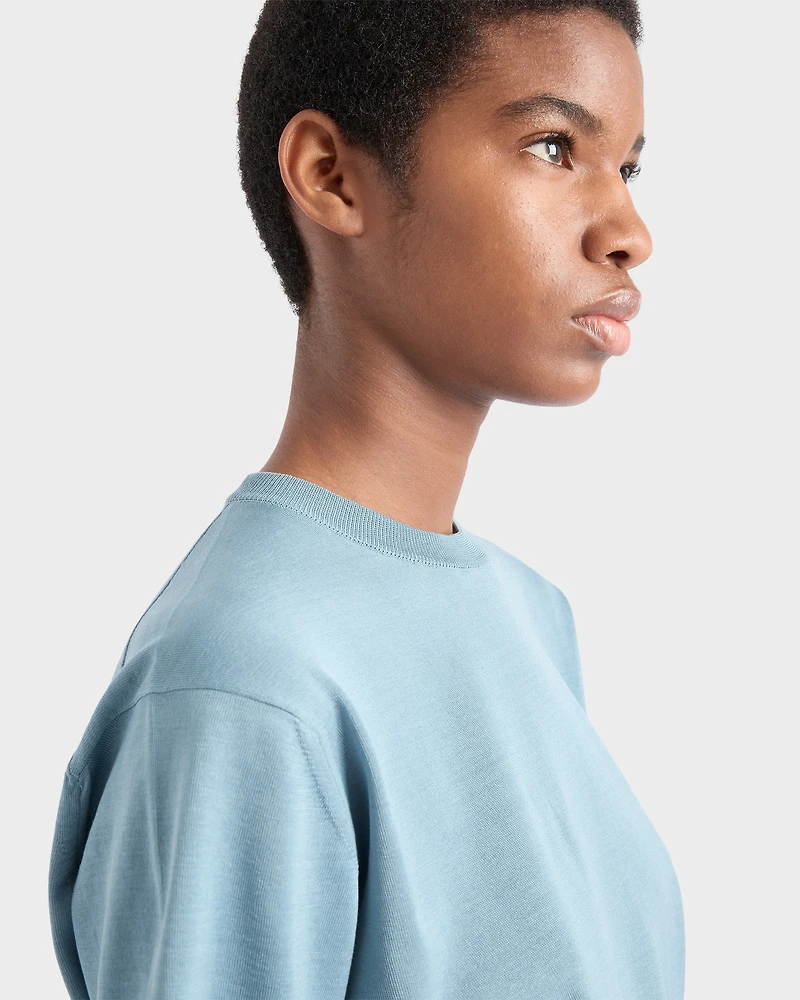 Cotton crew-neck sweater
