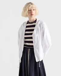 Striped crew-neck cotton sweater