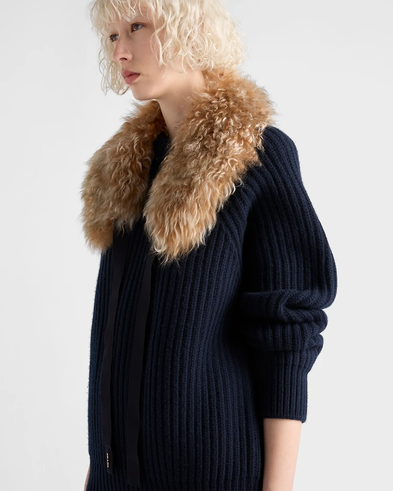 Wool and cashmere crew-neck sweater