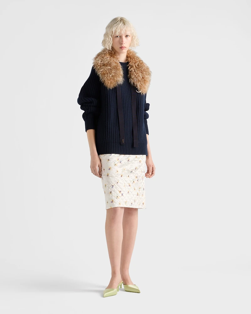 Wool and cashmere crew-neck sweater