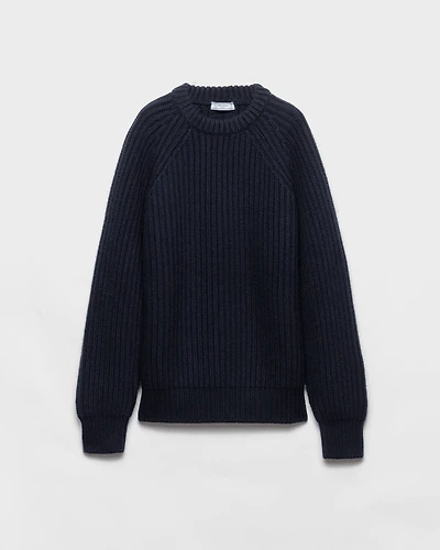 Wool and cashmere crew-neck sweater