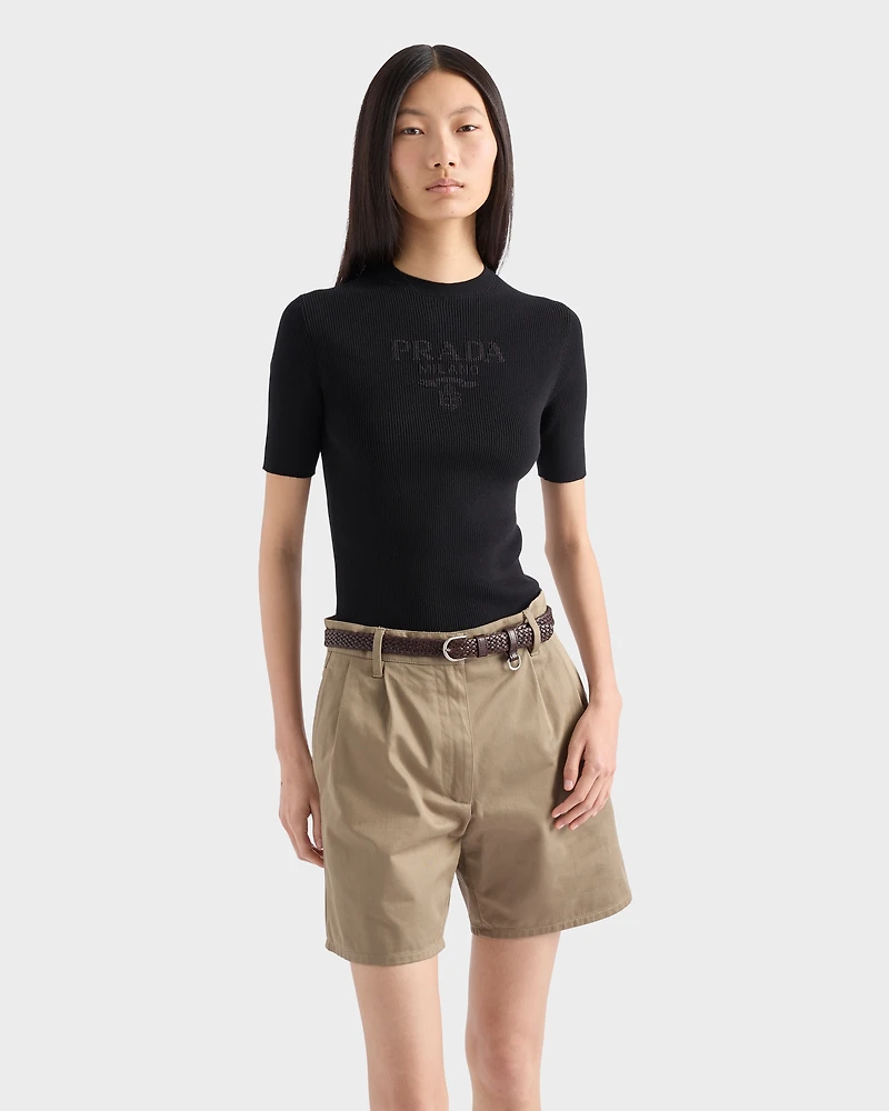 Cotton crew-neck sweater