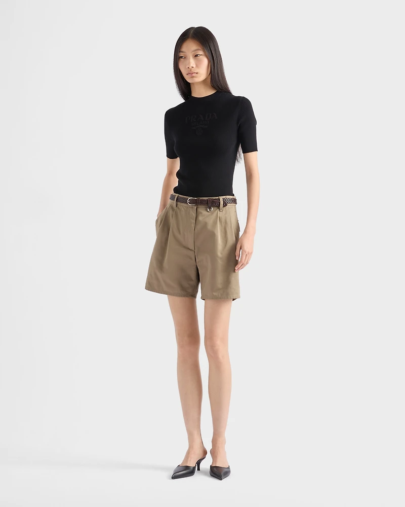 Cotton crew-neck sweater