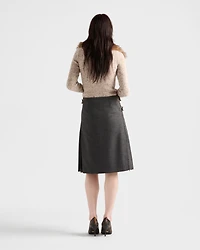Wool and linen polo sweater