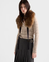 Wool and linen polo sweater
