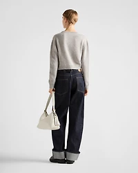 Wool and cashmere crew-neck sweater