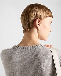 Wool and cashmere crew-neck sweater
